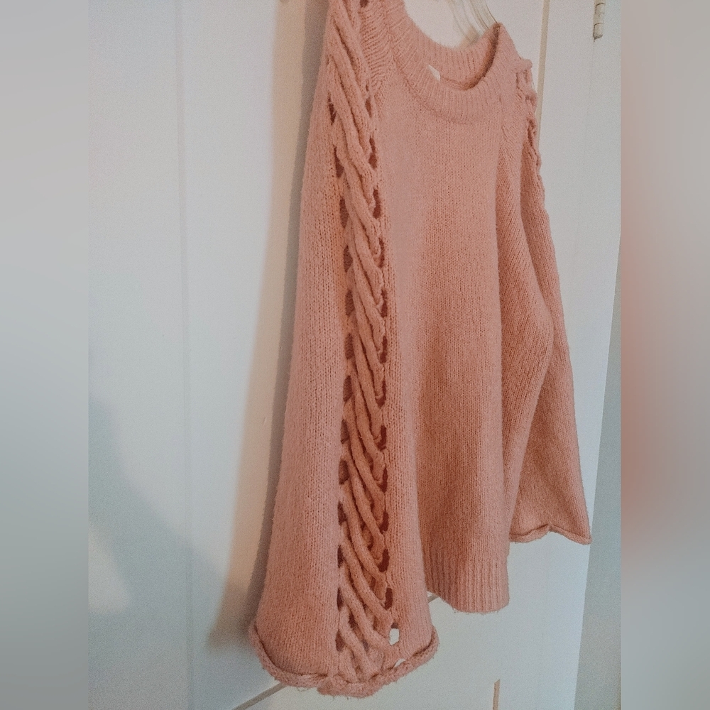 Hummingbird Sweater with braided sleeves